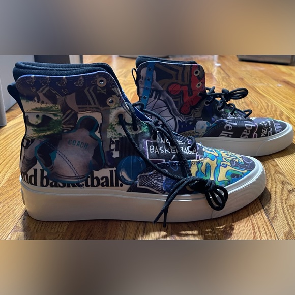 Skid Grip High "Beat the World"- Graffiti Converse - Picture 2 of 5